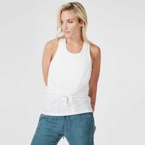 NWT Sweaty Betty Gratitude Linen Tie Front Tank